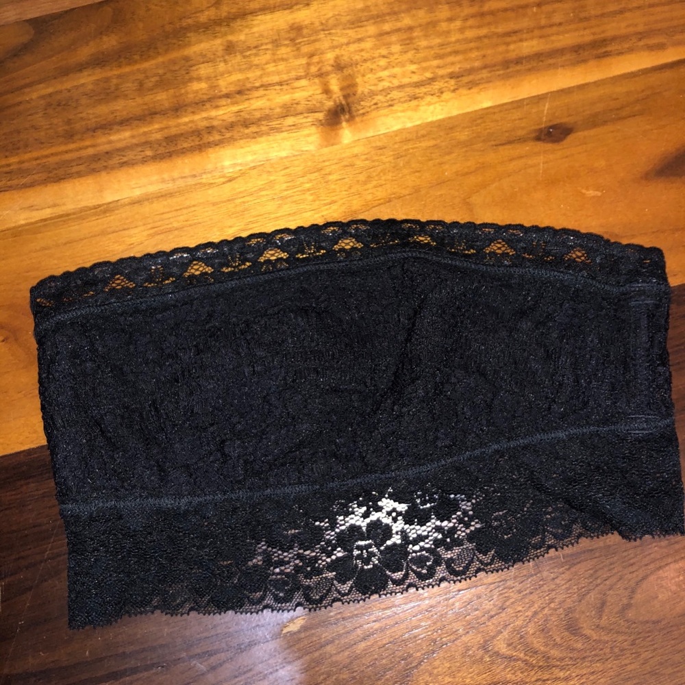 Free people black bralette never worn!